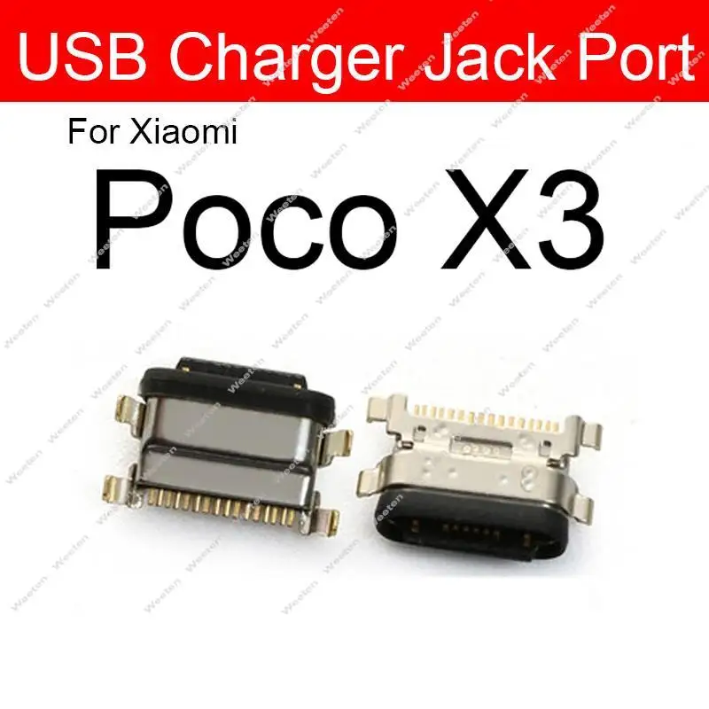 USB Charger Port For Xiaomi Pocophone F1 POCO F2 F3 F4 GT M2 M3 X2 X3 GT NFC Pro C3 Micro USB Connector Charging Dock Jack