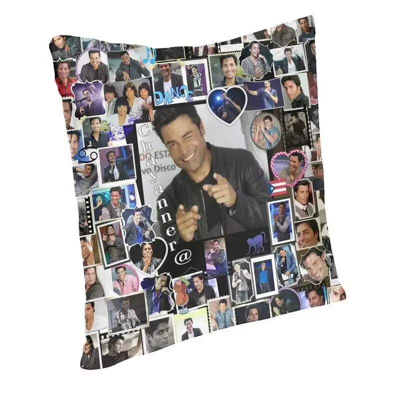 Chayanne Collage Pillow Case 45x45cm Home Decor Kawaii Latin Pop Singer Cushion Decoration Salon Square Pillowcase