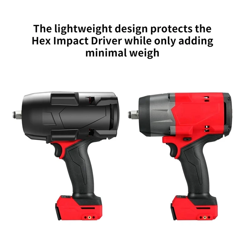 A74E-2Pcs 49-16-2967 bota protectora para combustible M18 llave de impacto de torsión de 1/2 pulgadas 2967-20 bota protectora para Milwaukee M18