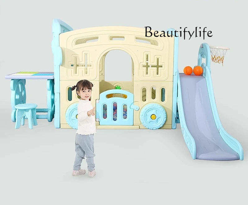 Outdoor castle playhouse baby naughty castle plastic toy house indoor and outdoor small house tent