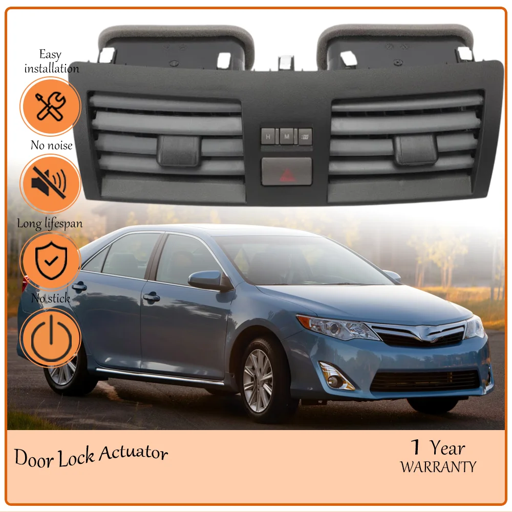

High-Grade Silver Gray Center Dashboard Air Vent with Button for Toyota Camry Overseas Edition 2007-2013 Replace oem 55660-06100