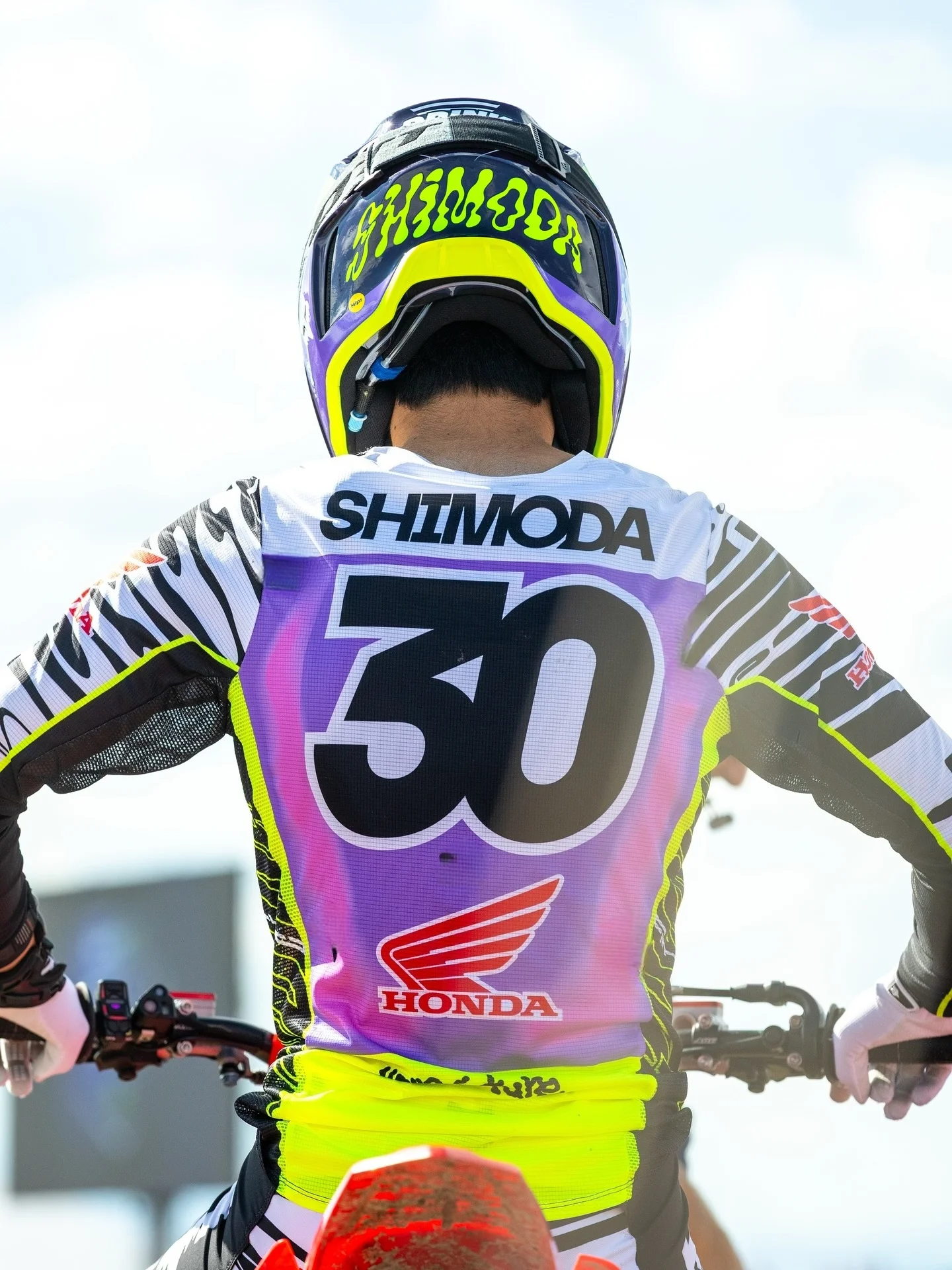 

2026 Honda New Jo Shimoda # 30 Super Off Road Racing Suit Men's Motorcycle T-shirt Breathable Quick Drying Top Cycling Suit