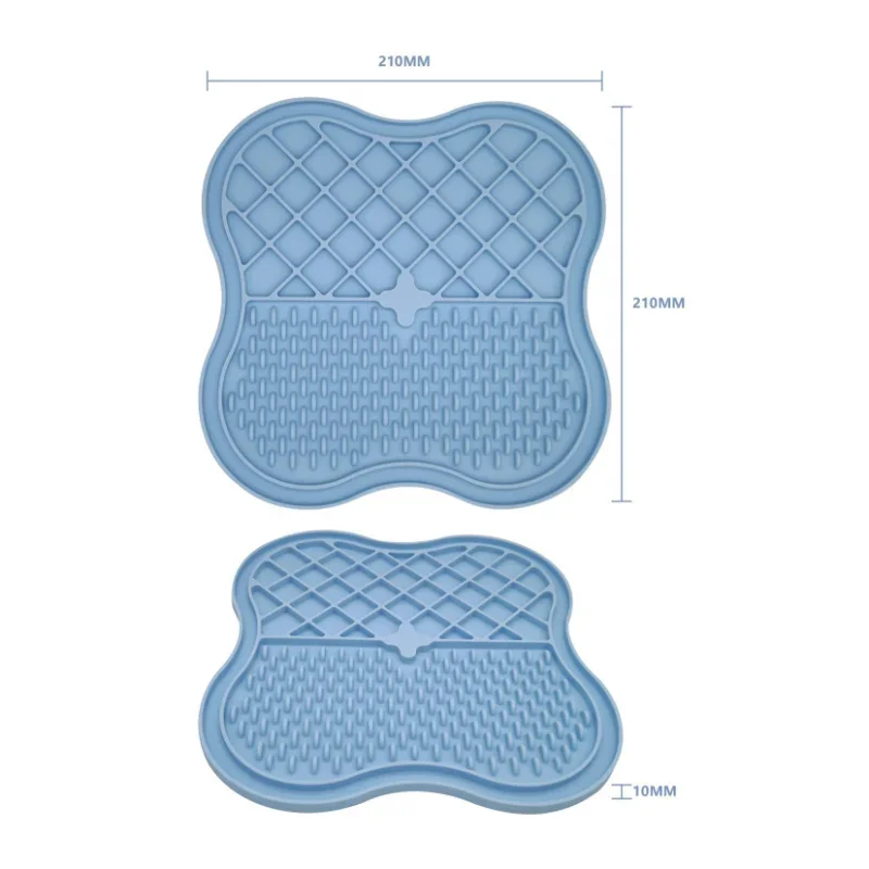 2023 New Silicone Pet Dog Slow Feeding Mat with Sucking Discs Food Lick Pad For Dogs Cats Food Feeder Bowl Dog Snuffle Mat