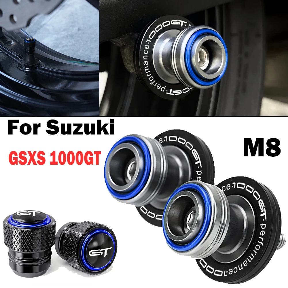 8MM For Suzuki GSXS 1000GT GSXS1000GT GSX-S GSXS1000 GT 2022-2024 2025 Motorcycle Swingarm Spools Slider Stand Screws Valve Caps