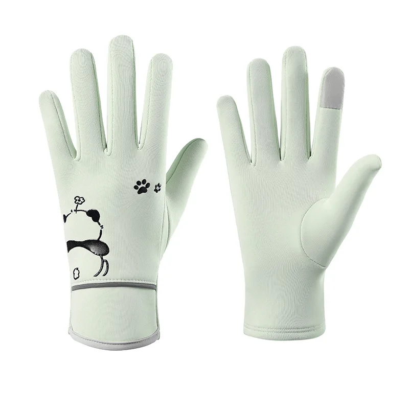 قفازات أطفال للرياضات الخريفية والشتوية، ركوب الدراجات، اللعب بالثلج، الحفاظ على الدفء، إضافة مخملية ومضادة للانزلاق