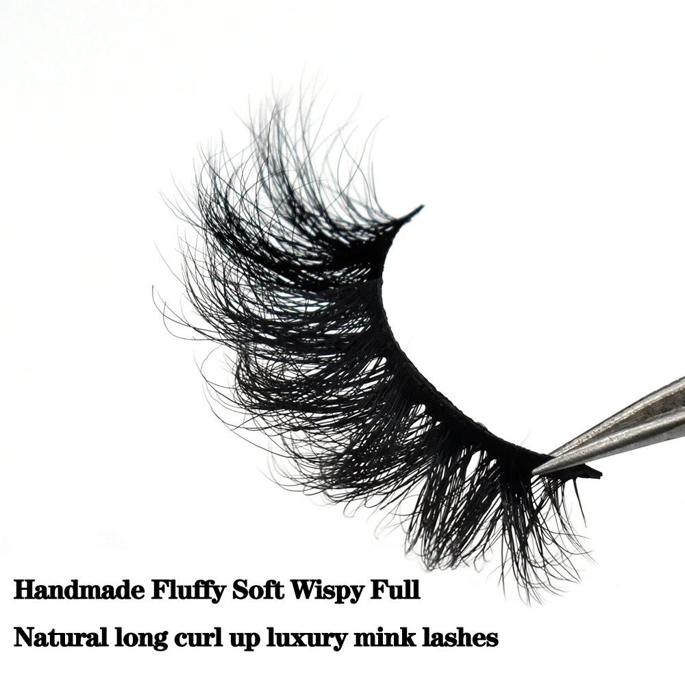 Großhandel Nerzwimpern 3D Flauschige Wispy 12mm-20mm Wimpern Natürliche Weiche Flauschige Falsche Wimpern 500 Stile Verfügbar – Detail 1
