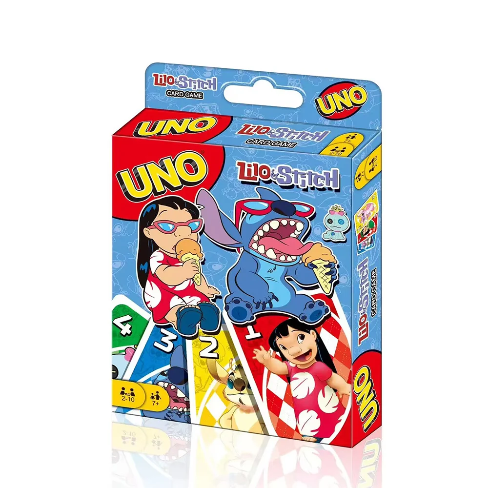 UNO Sanrio Stitch No MERCY Matching Card Game  Dragon Ball Z Multiplayer Family Party Boardgame Funny Friends Entertainment Poke