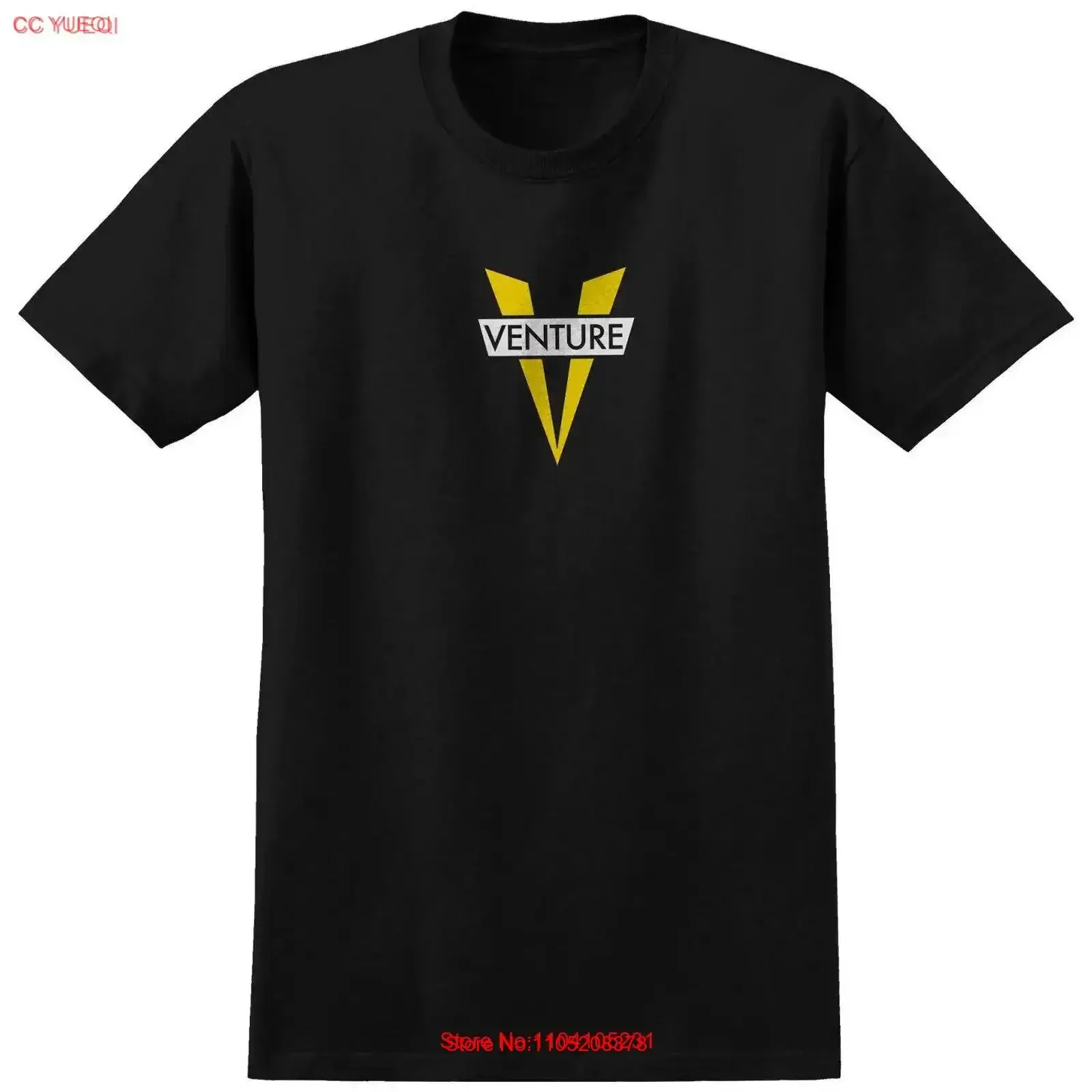 Venture Trucks T Shirt Heritage Black White Yellow vintage Washed Top For Everyday Wear Stylish Stretched fashion Casual