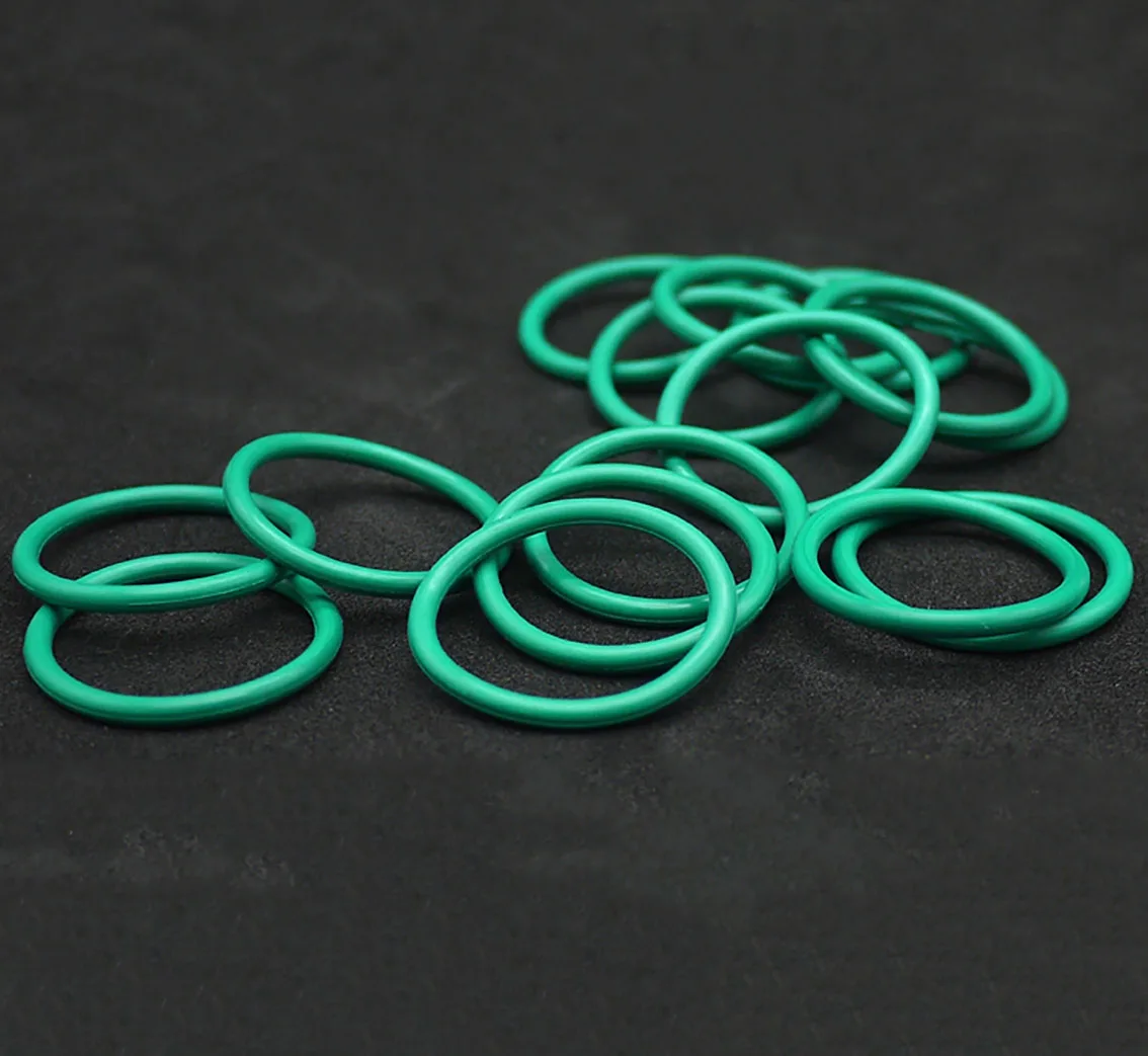 

CS 1mm Green/Brown Fluorine Rubber O-Ring OD 4-17mm FKM O-Rings Sealing Gasket Oil Resistant Acid & Alkali Resistant