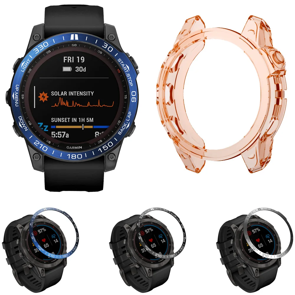 

For Garmin Fenix 7 7S 7X 6 6X Pro 5 5X Plus Epix Pro 51mm Epix Pro Bracelet Ring Cover Anti-Scratch Protection Smart Watch Bezel