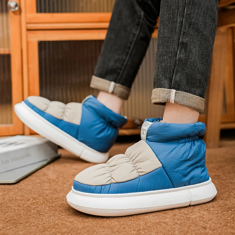 جديد كبير الحجم الرجال أحذية الثلوج موضة أحذية رياضية سميكة سوليد أكسفورد أحذية رجالية الدفء أحذية دراجة نارية غير رسمية أحذية رجالي #6