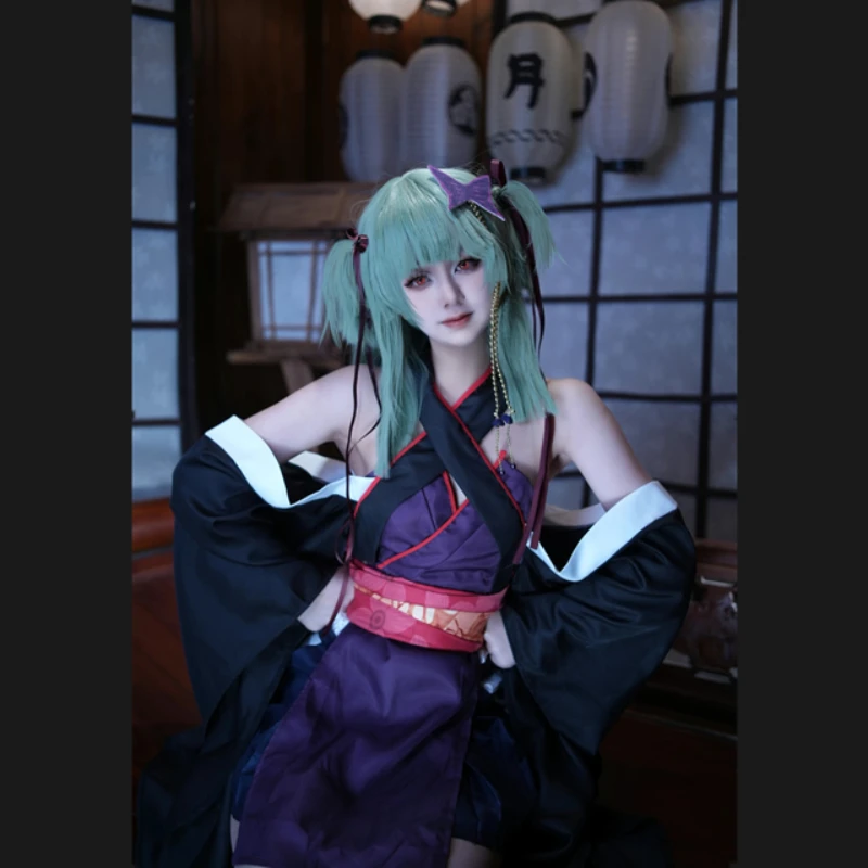 อะนิเมะเกมSenren * Banka Murasameคอสเพลย์เครื่องแต่งกายชุดกิโมโนญี่ปุ่นJKชุดสาวเซ็กซี่ชุดวิกผมฮาโลวีนเล่นบทบาท