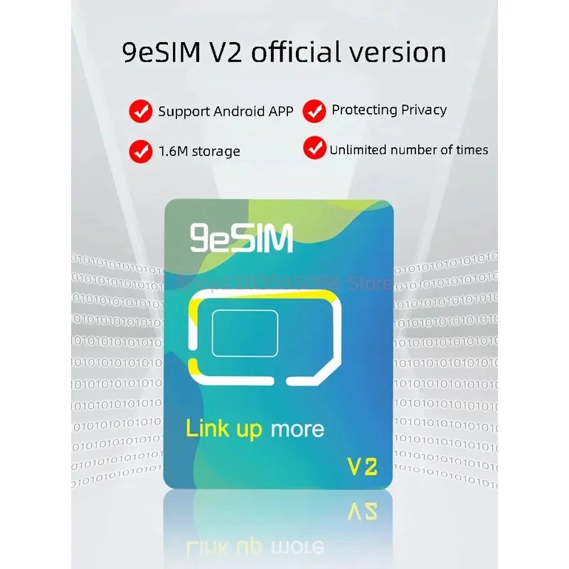 9ESIM V3 متوافق مع Android وiPhone، مع وظيفة إدارة الأرقام القابلة للتحويل على IOS