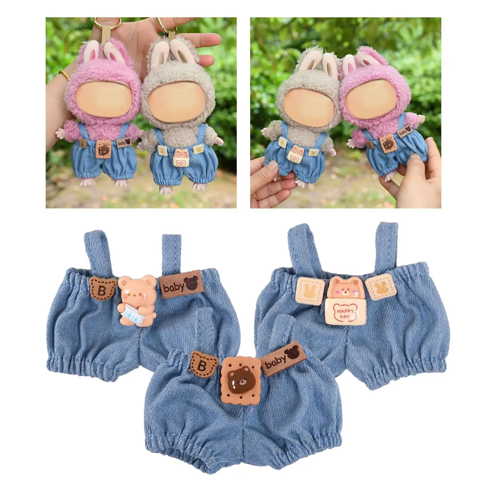 Mini-Poppenbroek Mode Pop Overall Broek Meisje Pop Outfits Schattige Poppenkleding Kleine Meisjes Cadeau