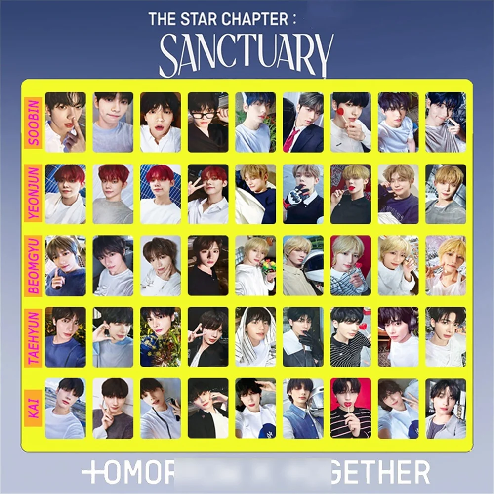 Álbum de grupo Kpop Boy SANCTUARY LOMO Cartões Soobin YEONJUN BEOMGYU TAEHYUN HUENINGKAI Cartões pequenos Coleção de presentes para fãs