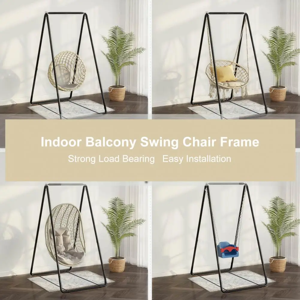 A-shaped Strong Load Bearing Anti-deformed Hammock Chair Stand Swing Seat Metal Support Rack (without Hammock Chair)