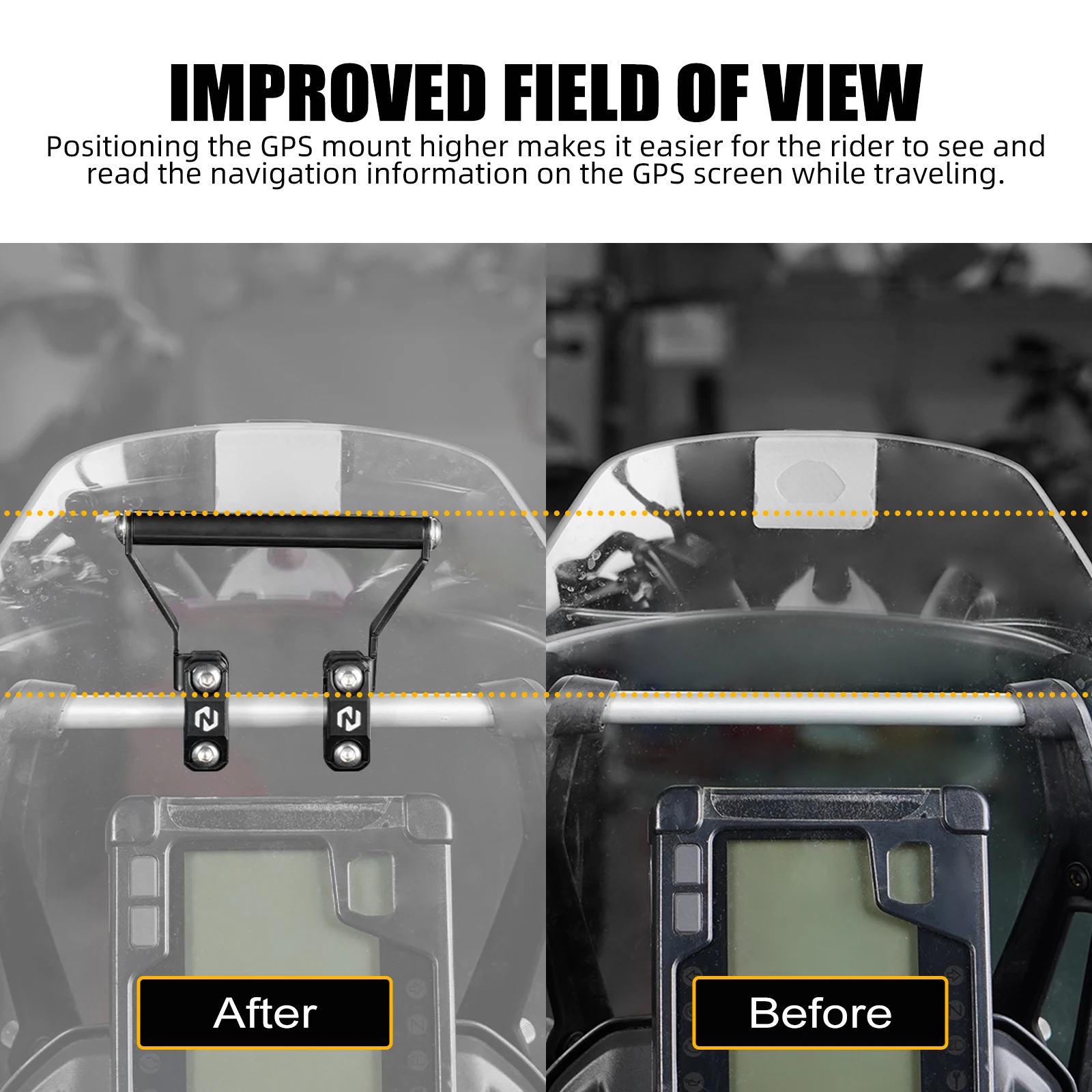 สําหรับ 2019-2024 Yamaha Tenere 700 GPS Navigation Mount Bracket สําหรับ Tenere 700 Rally Edition 20-24 สําหรับ Aprilia Tuareg 660 2022-2024