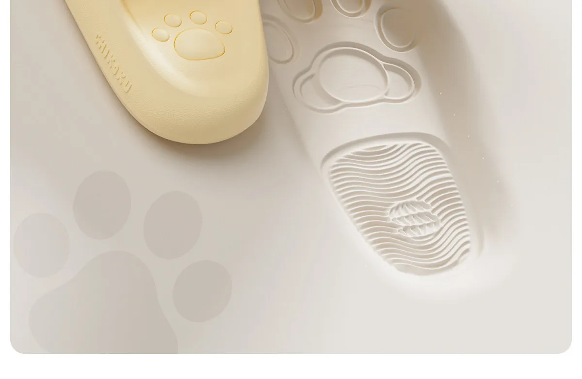 Neue 3D Katzenpfoten-Slipper für Damen, Sommer-Mules, Clogs, wasserdichte EVA-Hausschuhe, Innen- und Gartenschuhe, Unisex-Kätzchen-Slipper – Detail 14