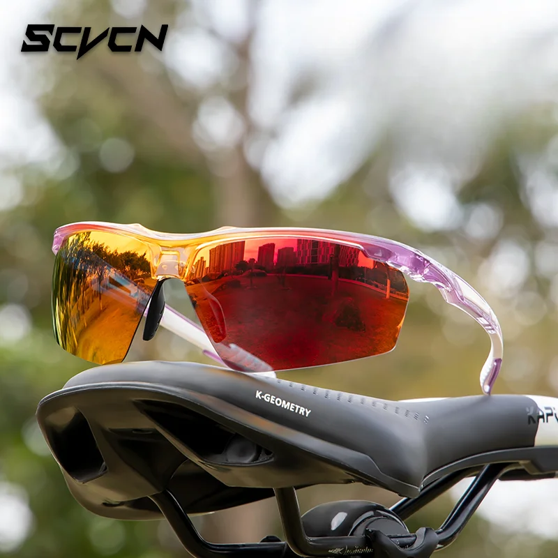 SCVCN Polarized Cycling Glasses Fishing Sunglasses UV400 Protection Bicycle Sports MTB Road Bike Eyewear Men Women Cycle Goggles