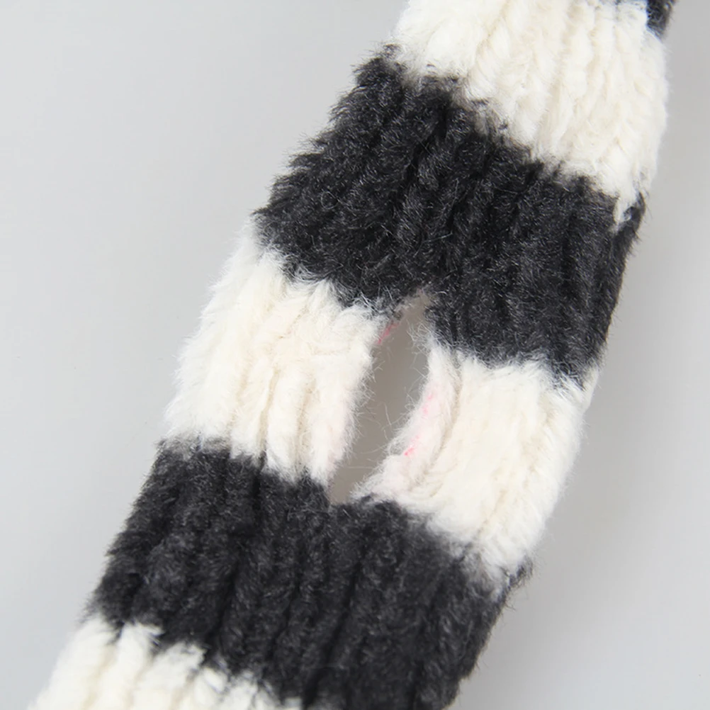 

Puppy Clothes for Small Dogs Warm Hat Scarf Set Scarves Pet Costume Accessories White