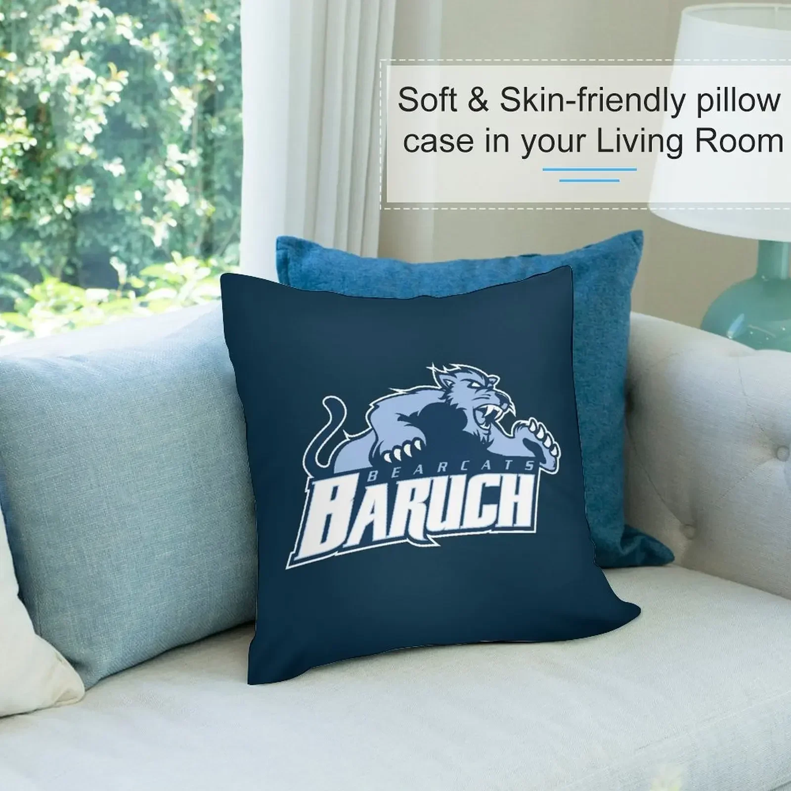 Fundas de almohada para sofá The Baruch Bearcats, fundas de almohada para sala de estar, fundas de cojines, fundas de almohada para sofá, almohada decorativa