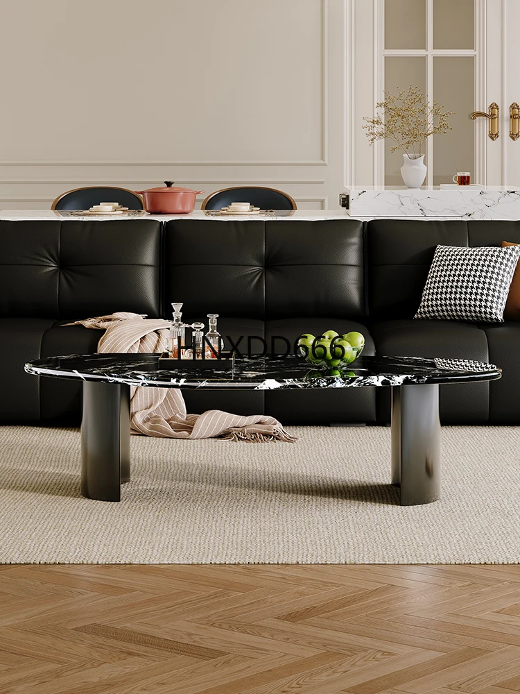 Table basse en pierre de luxe naturelle haut de gamme pour salon de luxe léger