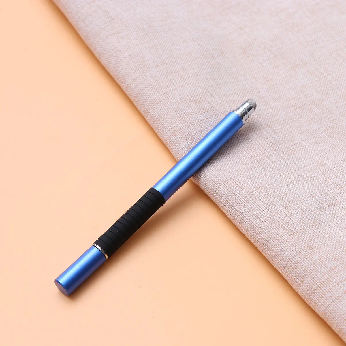 2 in 1 Multifunction Capacitive Touch Screen Pen Dark Blue Fine Point Thin Tip Stylus for Smartphone Tablet Writing Handwriting