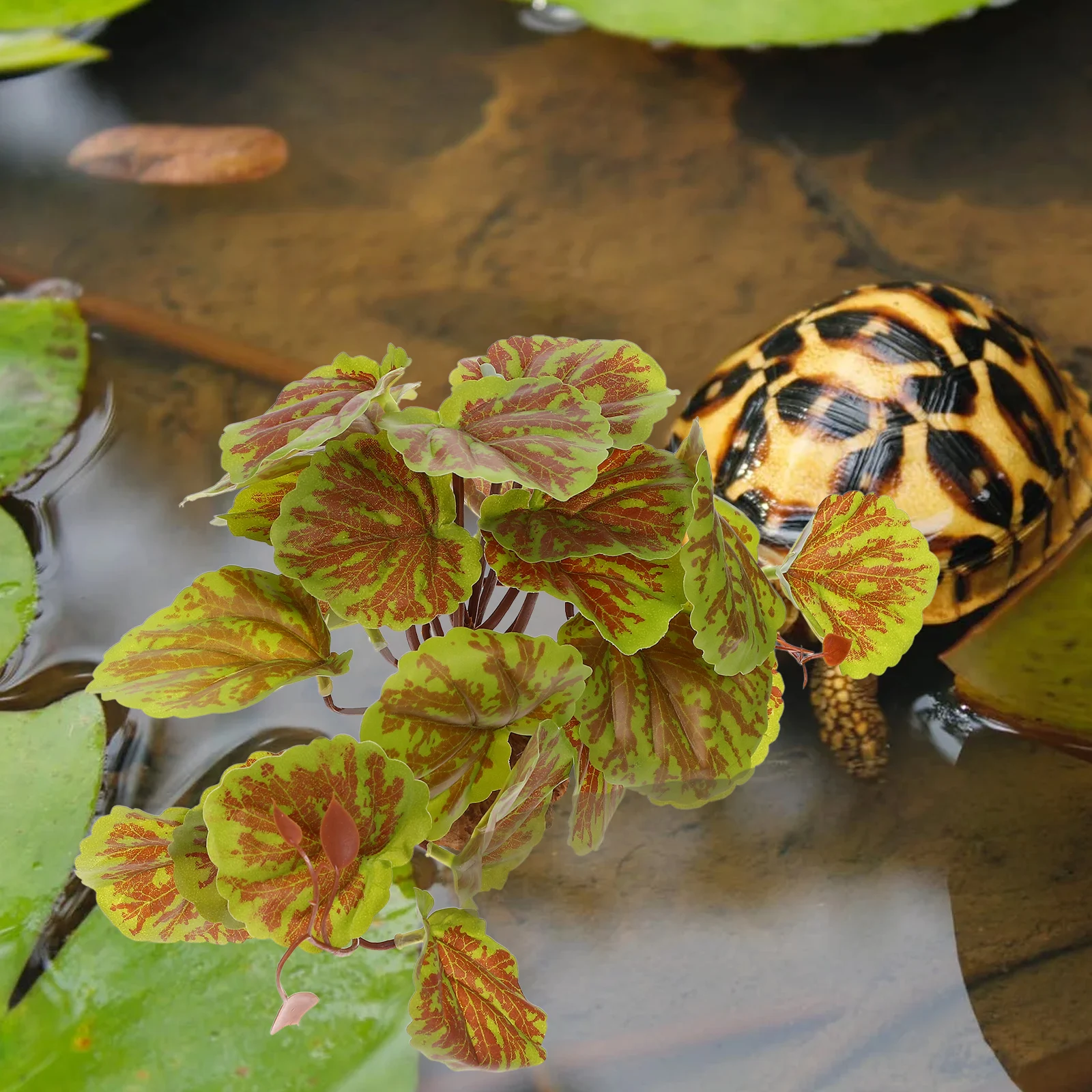 

Simulated Reptile Plant Resin Plastic Artificial Green Terrarium Decor Reptile Tank Decoration Landscape Hide Spot