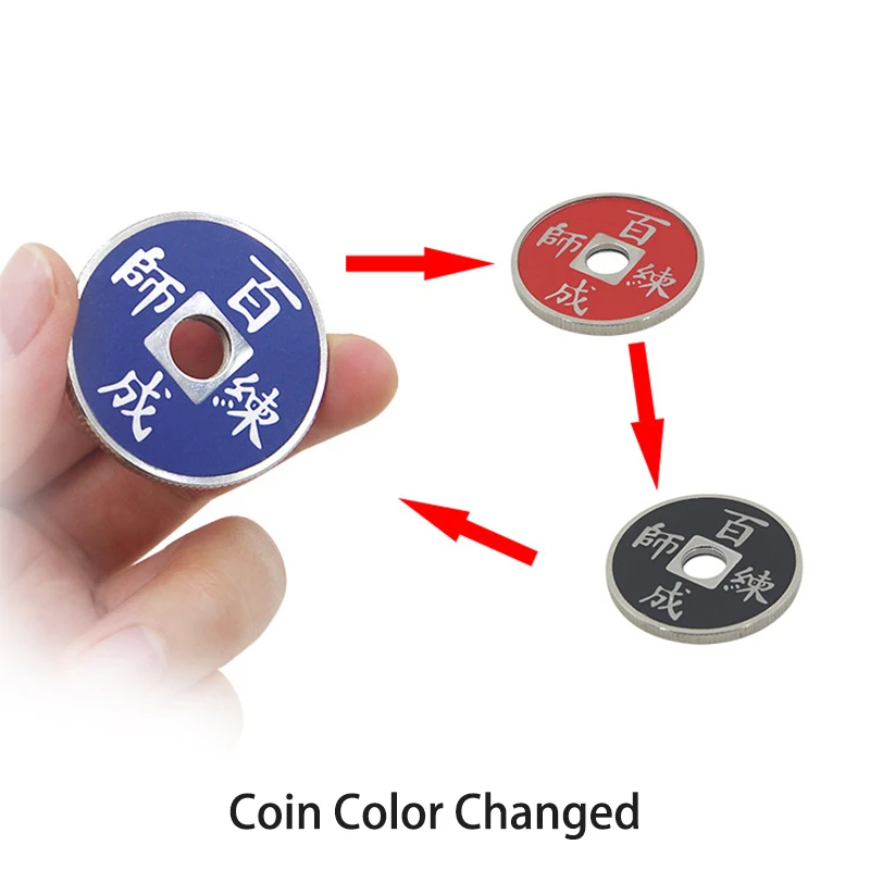 

Coin Color be Changed Instantaneously Magic Tricks Coins Disappearing Close Up Magic Street Magic Illusion Prop Gimmick