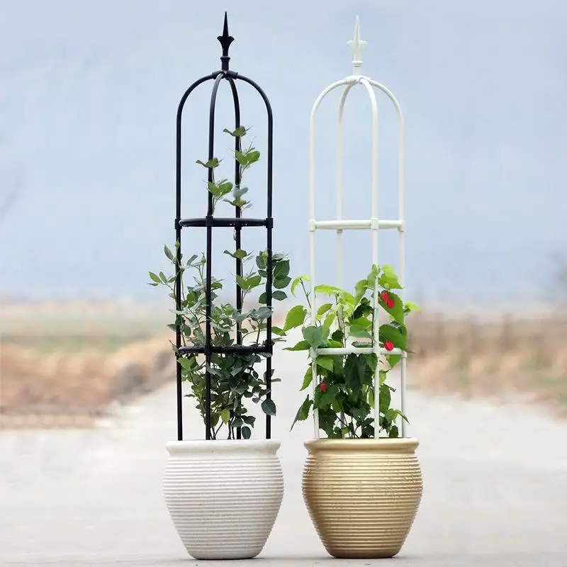 Tower Obelisk Garden Trellis for Climbing Plant Rustproof Potted Plant Climbing Support for Indoor Outdoor Flowers Vines Support