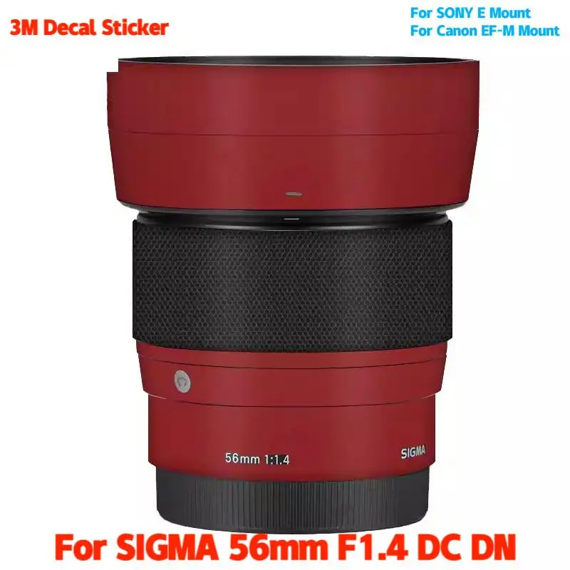 

56 F1.4 DC DN Anti-Scratch Lens Sticker Protective Film Body Skin For SIGMA 56mm F1.4 DC DN for SONY E/Canon EF-M Mount