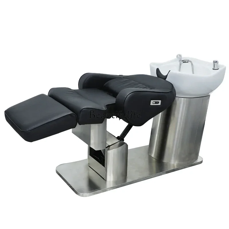 

FGЕлектрическая подъемная парикмахерская в японском стиле, полулежачая промывочная кровать, элитная парикмахерская для парикмахерской