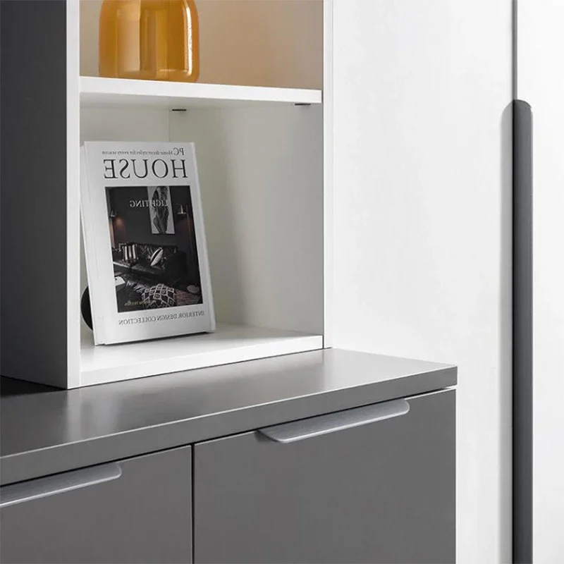 Cabinet Door Invisible Handle Wardrobe Modern Simple Black Gold Cabinet Drawer Edge Sealing Door Handle Light Luxury No Punching