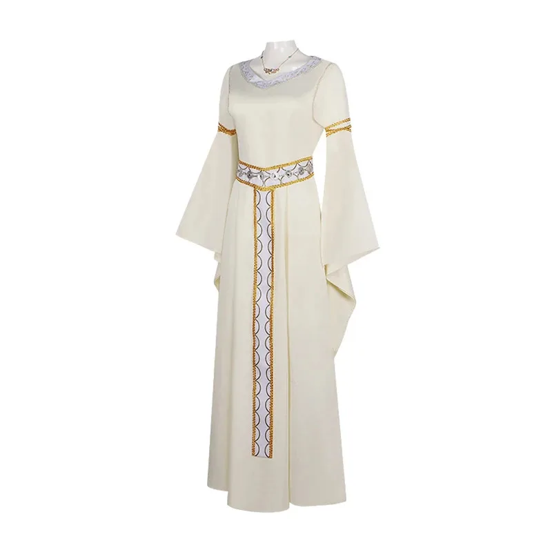 에오윈 코스프레 판타지 중세 드레스 의상 영화 반지의 제왕 코스튬 변장 할로윈 성인 여성 판타지아 파티 의상