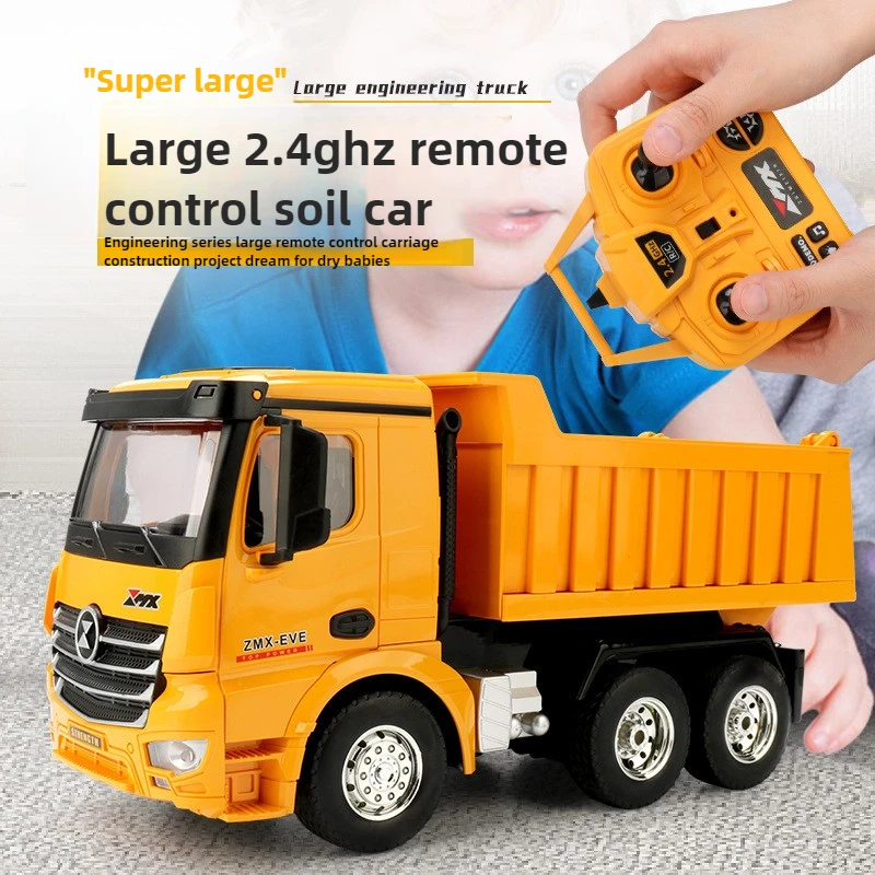 

Kawaii Toy Car Funny Gift-Super 9-channel 6-wheel Rc Truck,Remote Control Car,Engineering Car Model,Monster Truck,Toys for Kids