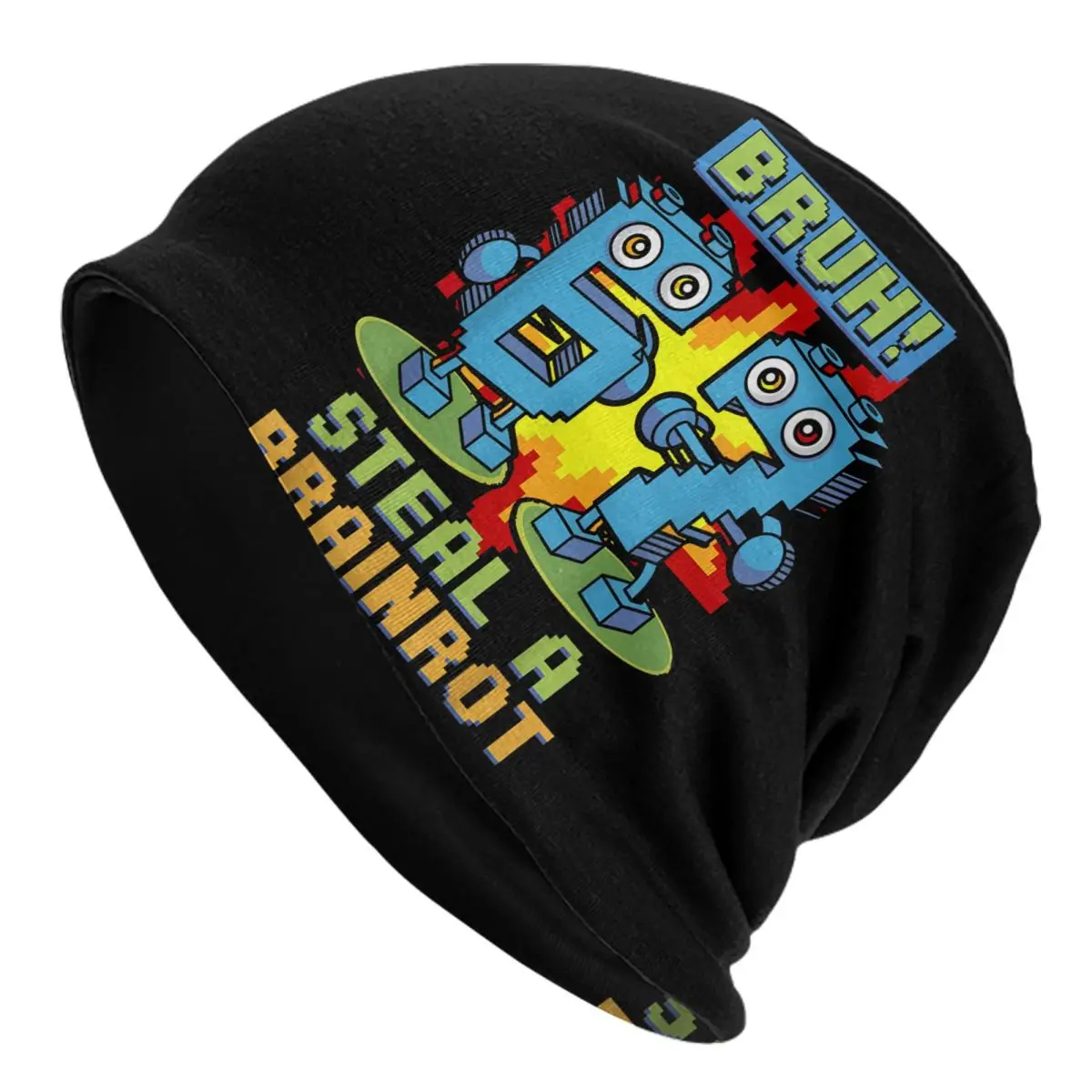 Bruh Steal A Brainrot 67 Six Seven Brainrot Meme Bonnet Hats Street Skullies Beanies Hat for Men Women Spring Dual-use Caps
