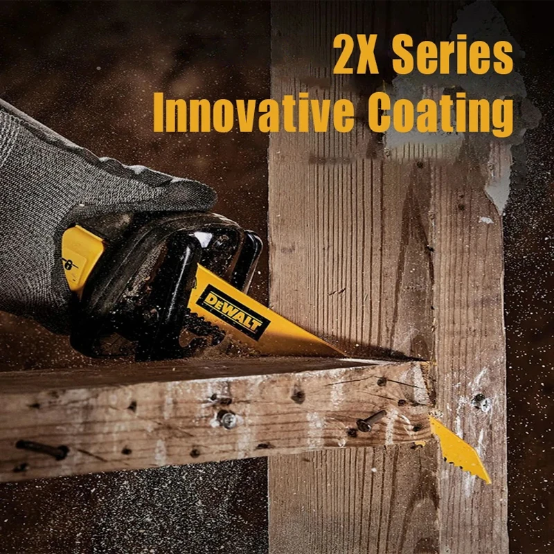 Dewalt DW4809 Reciprocating Saw Blade Durability In Set Of 8-Inch 14 TPI Saw Blades For Thick Metal Cast Iron Alloy Wood 5PCS