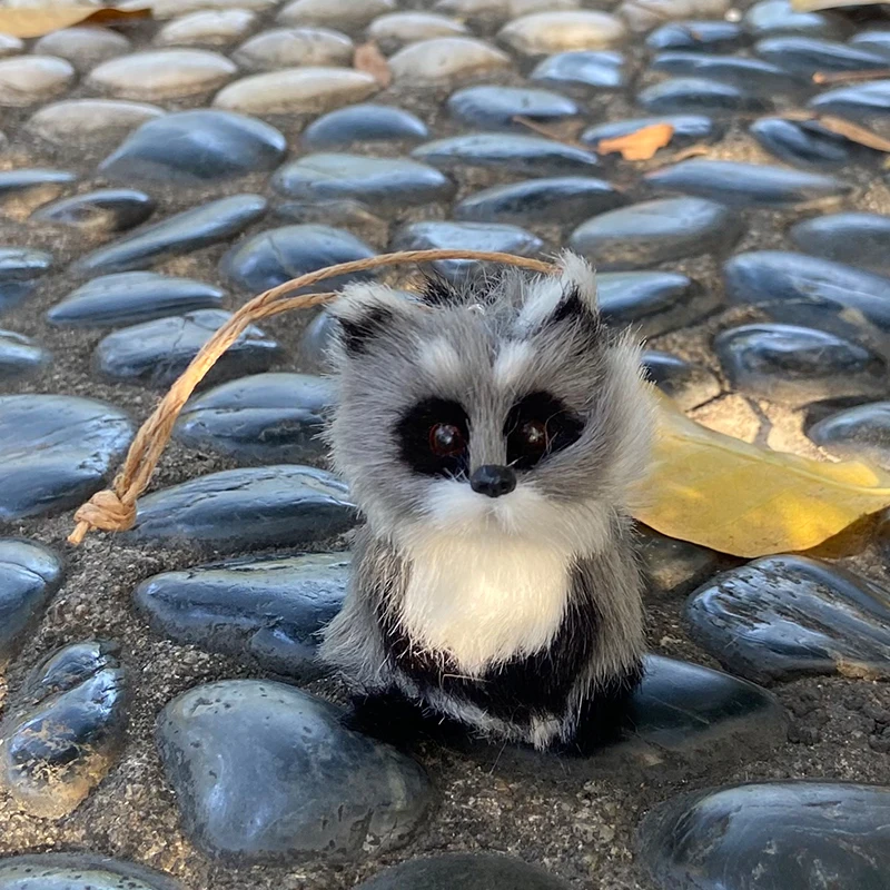 Wasbeer simulatie dier knuffel kerstcadeau schattig huisdier pop auto tas hangende decoratie ornament