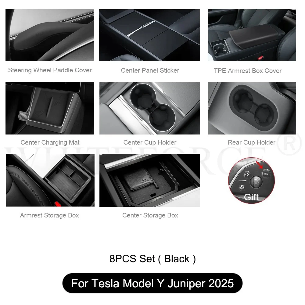 8PCS Set Black