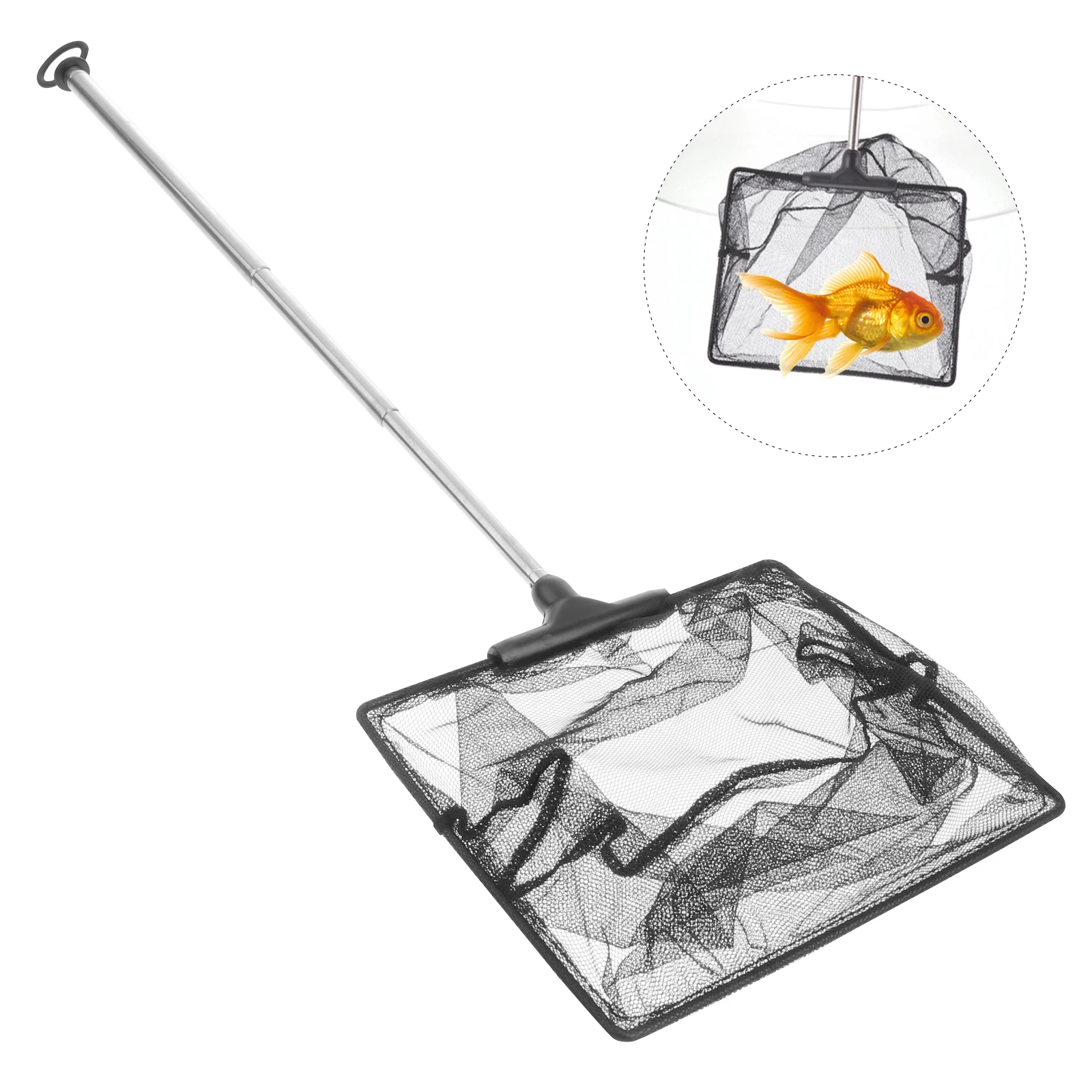 

Stainless Steel Fish Net Telescopic Handle Foldable Mesh Tank Small Fishnets Aquarium Pond Cleaning Tool Pet Supplies Fish Tank
