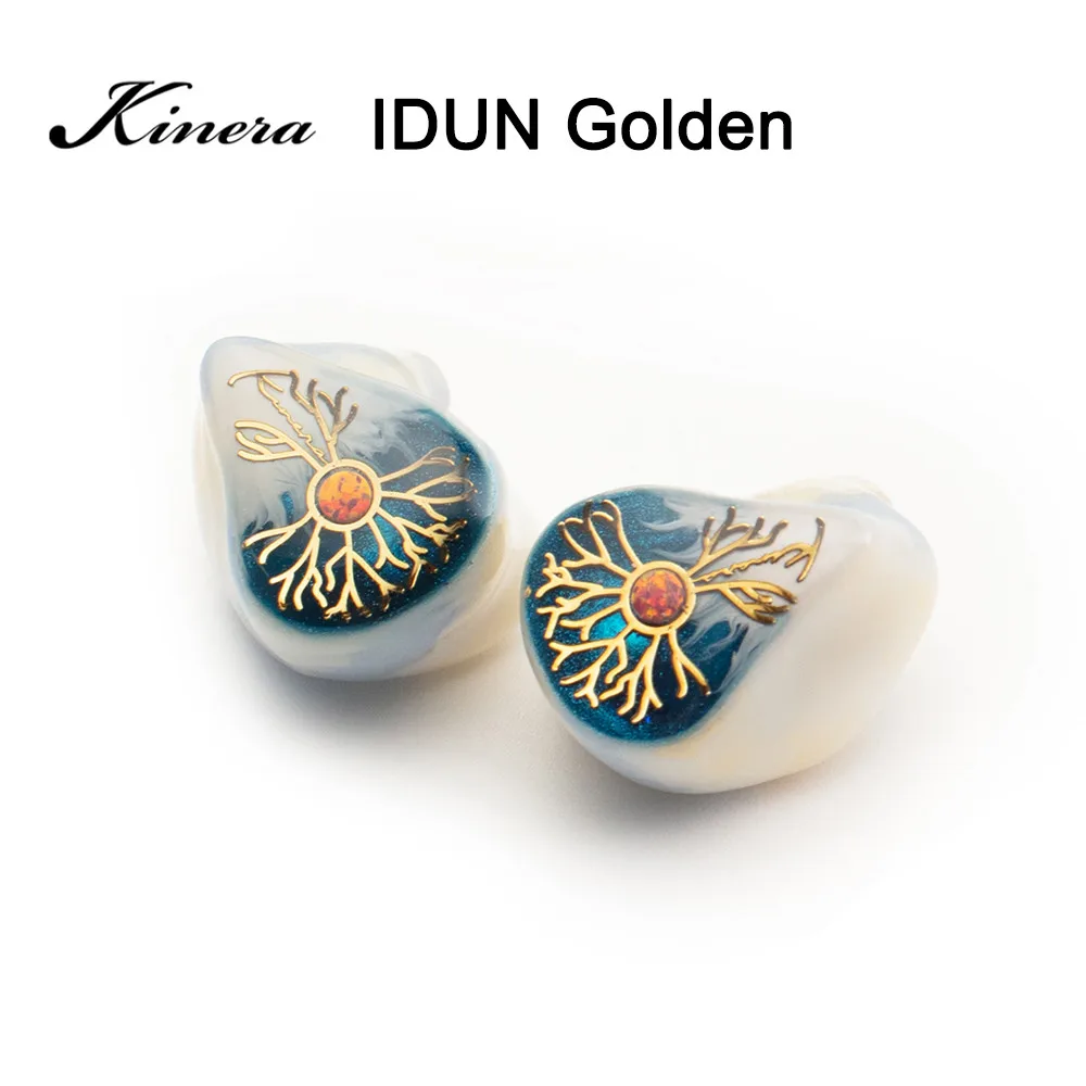 Kinera IDUN Golden IDUN2.0 In-Ear Monitor Oortelefoon IEM 1DD + 2BA Triple Hybrid Hifi Muziek Studio Audiofiele Headset 2Pin 0.78mm