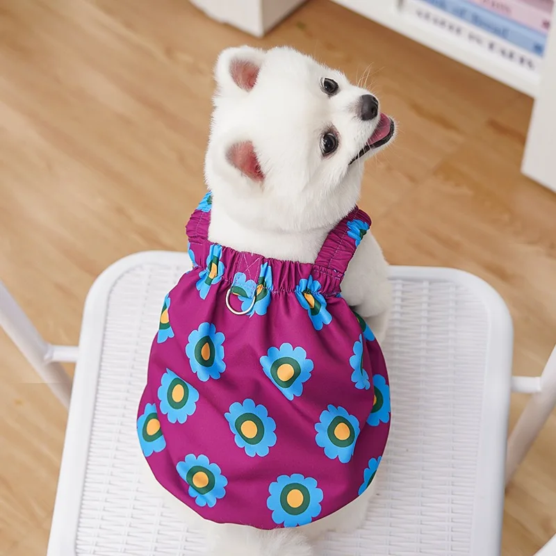 Camiseta sin mangas de verano con girasoles para perros y gatos - imagen 2