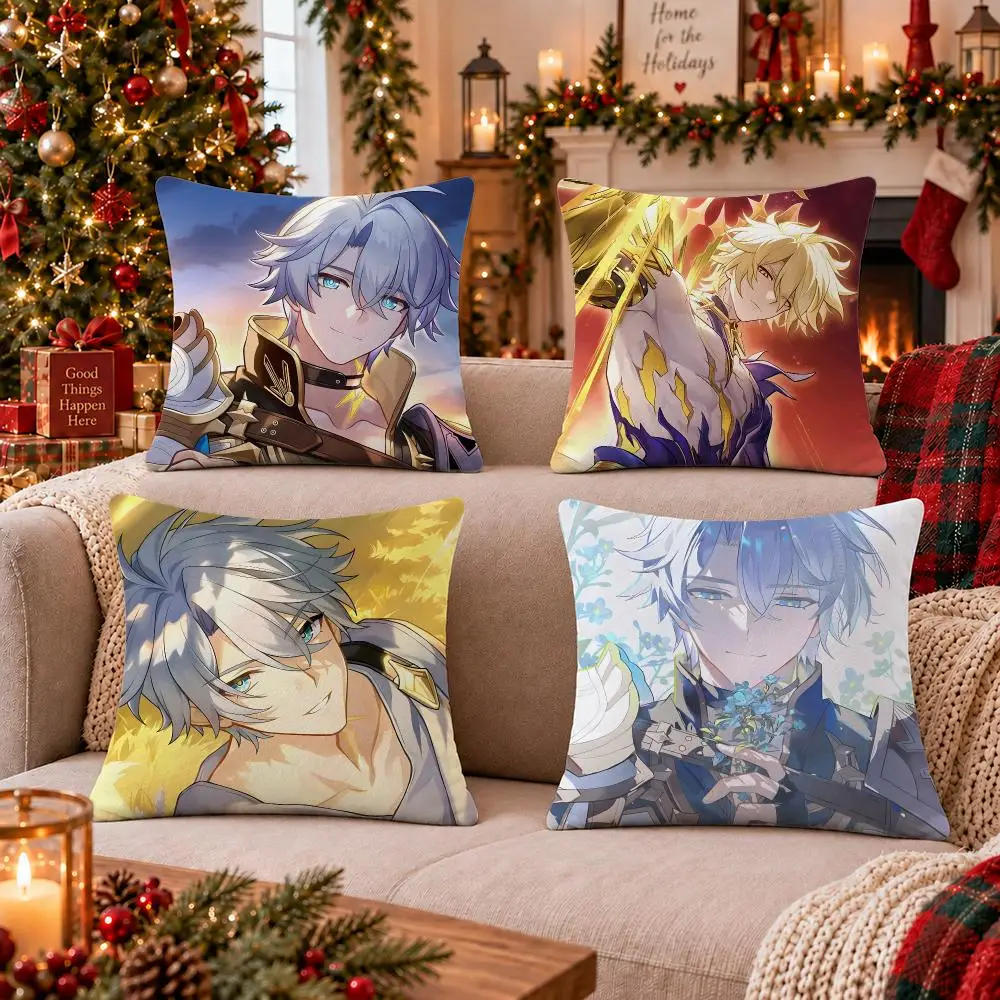 Phainon Honkai Star Rail Cushion Cover Cushion Cover Soft Plush Cushion Covers Fluffy Throw Pillow Cases for Sofa Bedroom  Decor