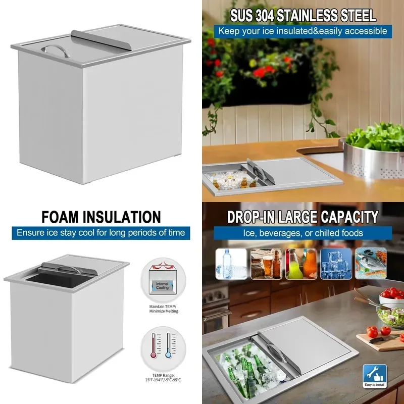 High Quality Ice Cube Storage Box With Lid Freezer Container