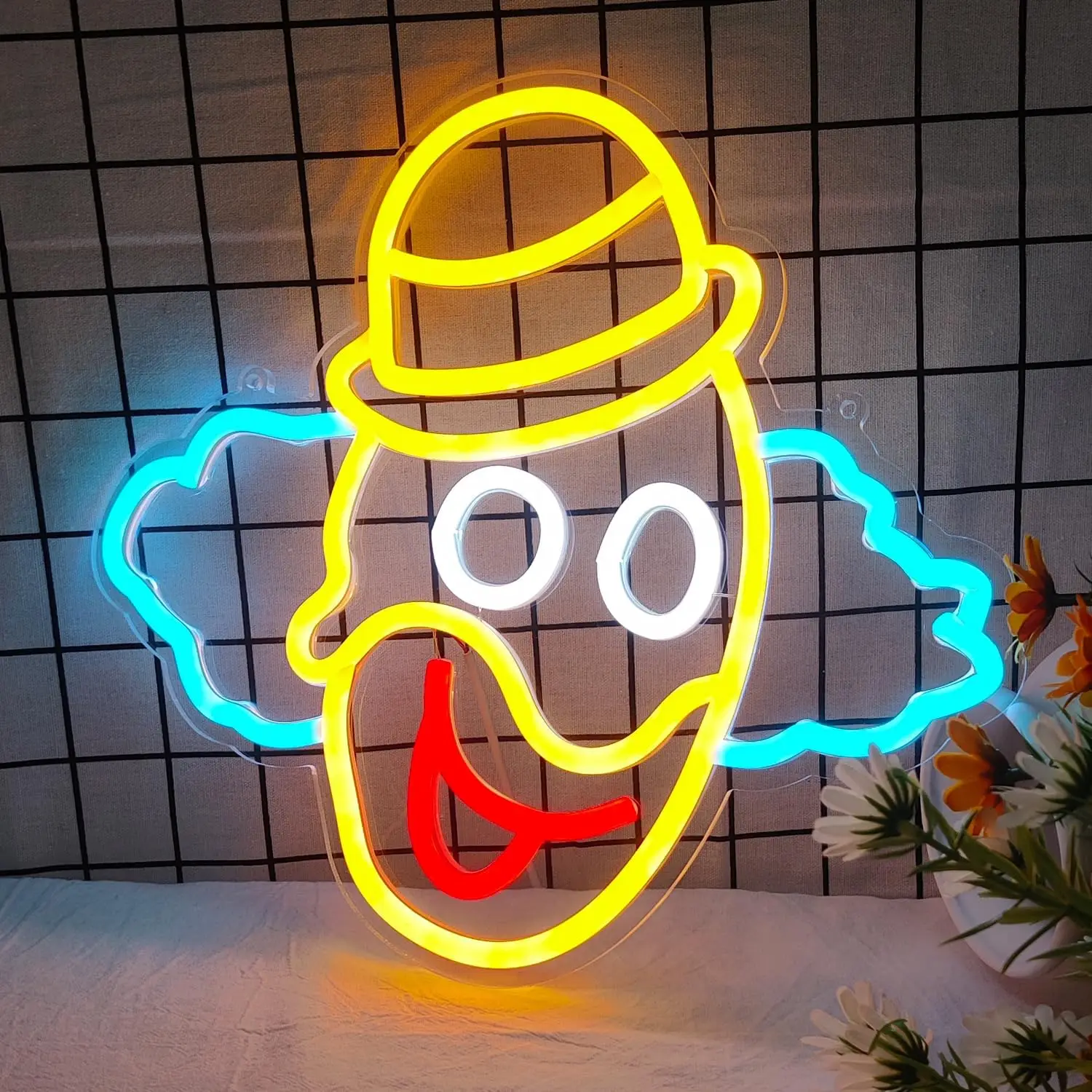 

Джокер Неоновая вывеска USB с регулируемой яркостью Светодиодный неоновый свет для спальни Игровая комната Бар Стена Украшение дома День рождения Рождественский подарок
