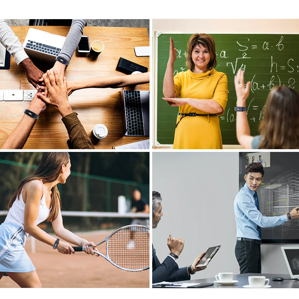 Vandlion V67 مسجل الصوت الرقمي المنشط سوار ساعة الحد من الضوضاء HD تسجيل بنقرة واحدة تسجيل الإملاء