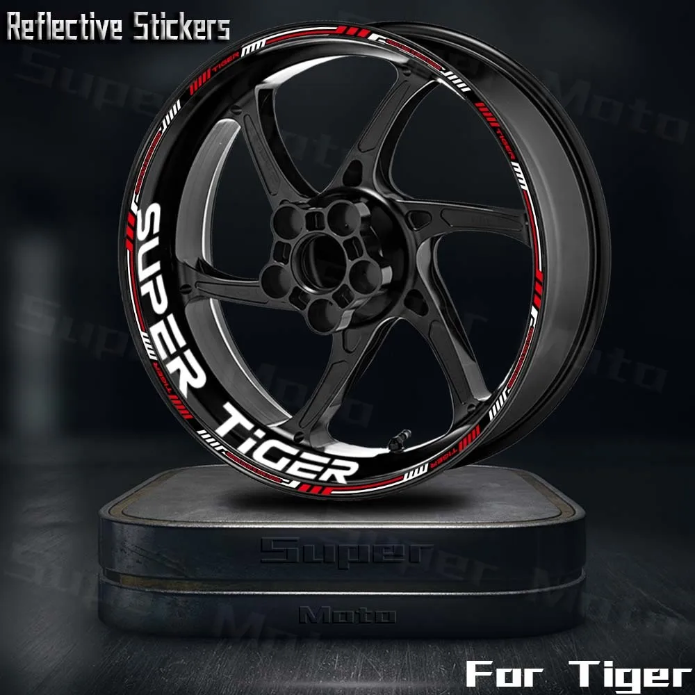 

For Tiger Explorer XR 800 Xc 900 GT Pro 850 XR XCX 1200 Reflective Motorcycle Wheel Sticker Hub Stripe Decal Tape Waterproof