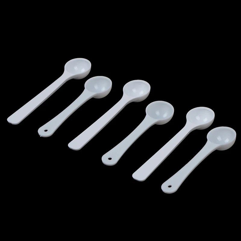 New 20PCS 1g Plastic 1 Gram Scoops/Spoons For Food/Milk/Medcine Measuring Spoons