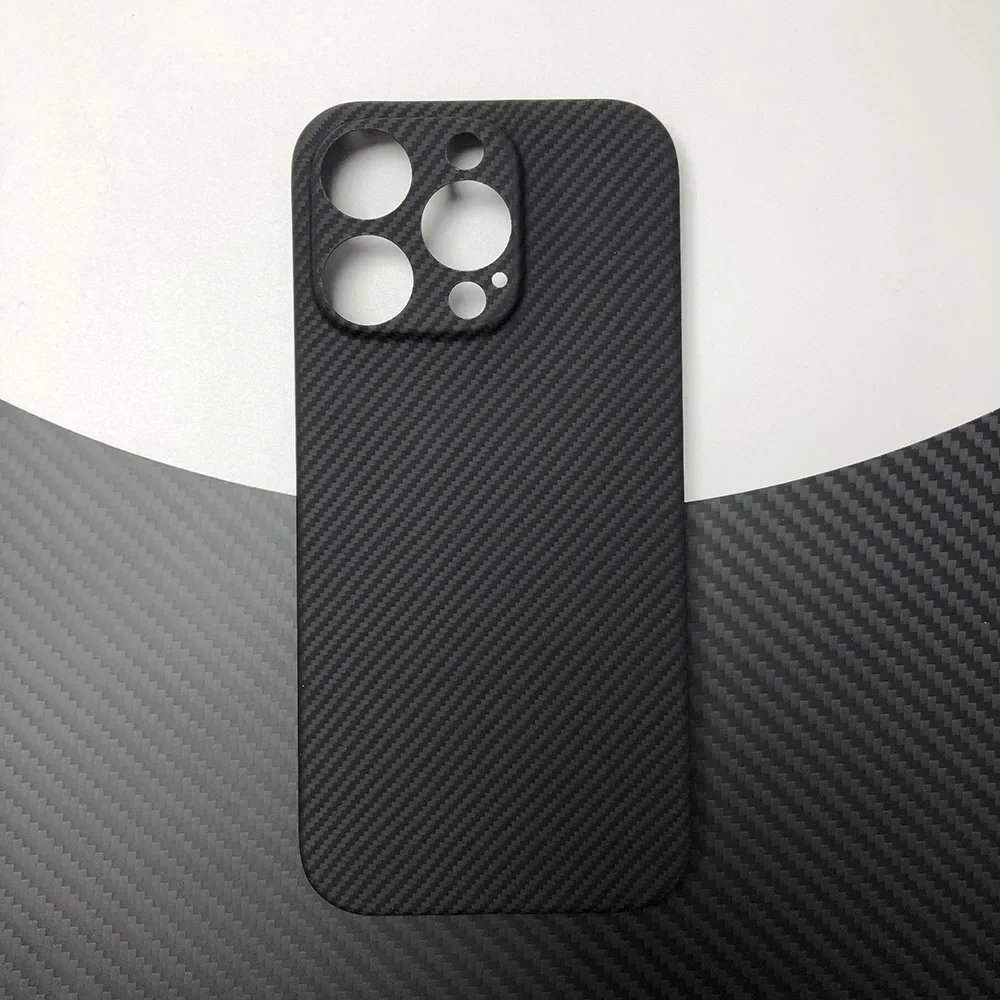 Black phone case for Apple iPhone 16 Pro ip16pro 16pro 16p Kevlar case real Aramid Carbon Fibe case Geometric lightweight 01