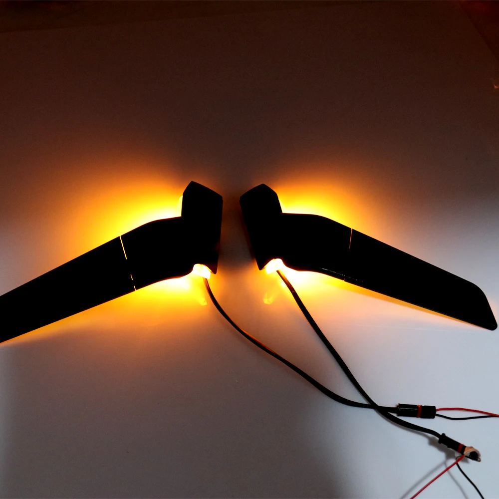 Stealth mirror For Ducati Panigale V4 V4S PANIGALE V2 V2S Motorcycle Rear Side Rearview Mirrors with LED turn signal